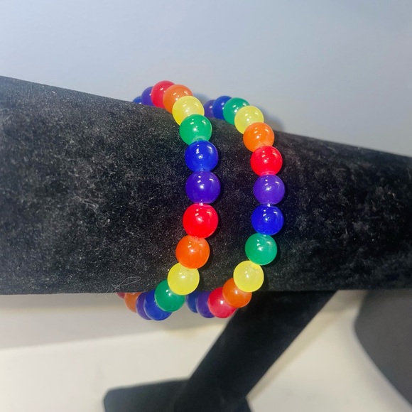 Handmade Rainbow Bracelet – Pride or Symbol of Joy - Picture 2 of 3